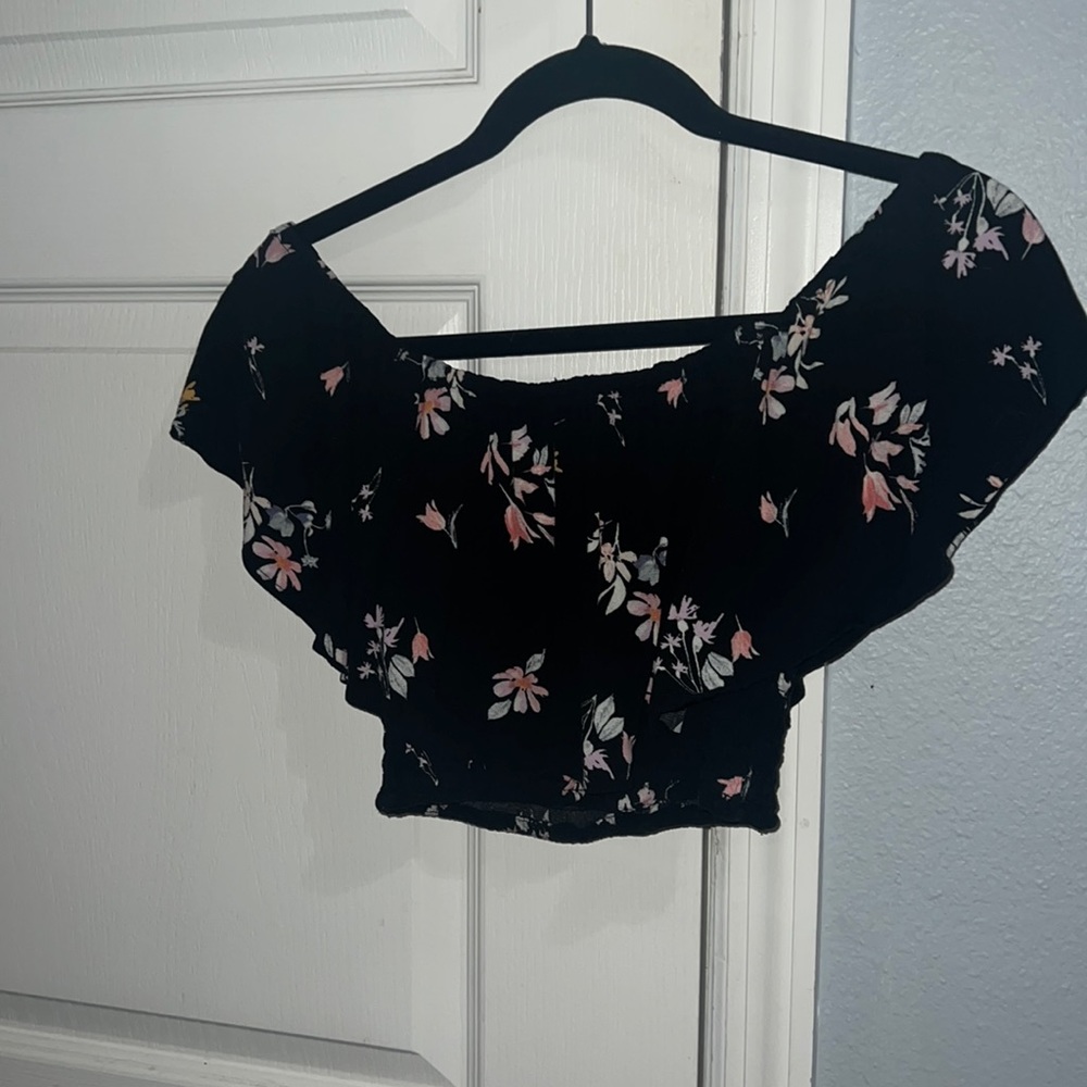 Pac Sun Off Kendall & Kylie the Shoulder Crop Top